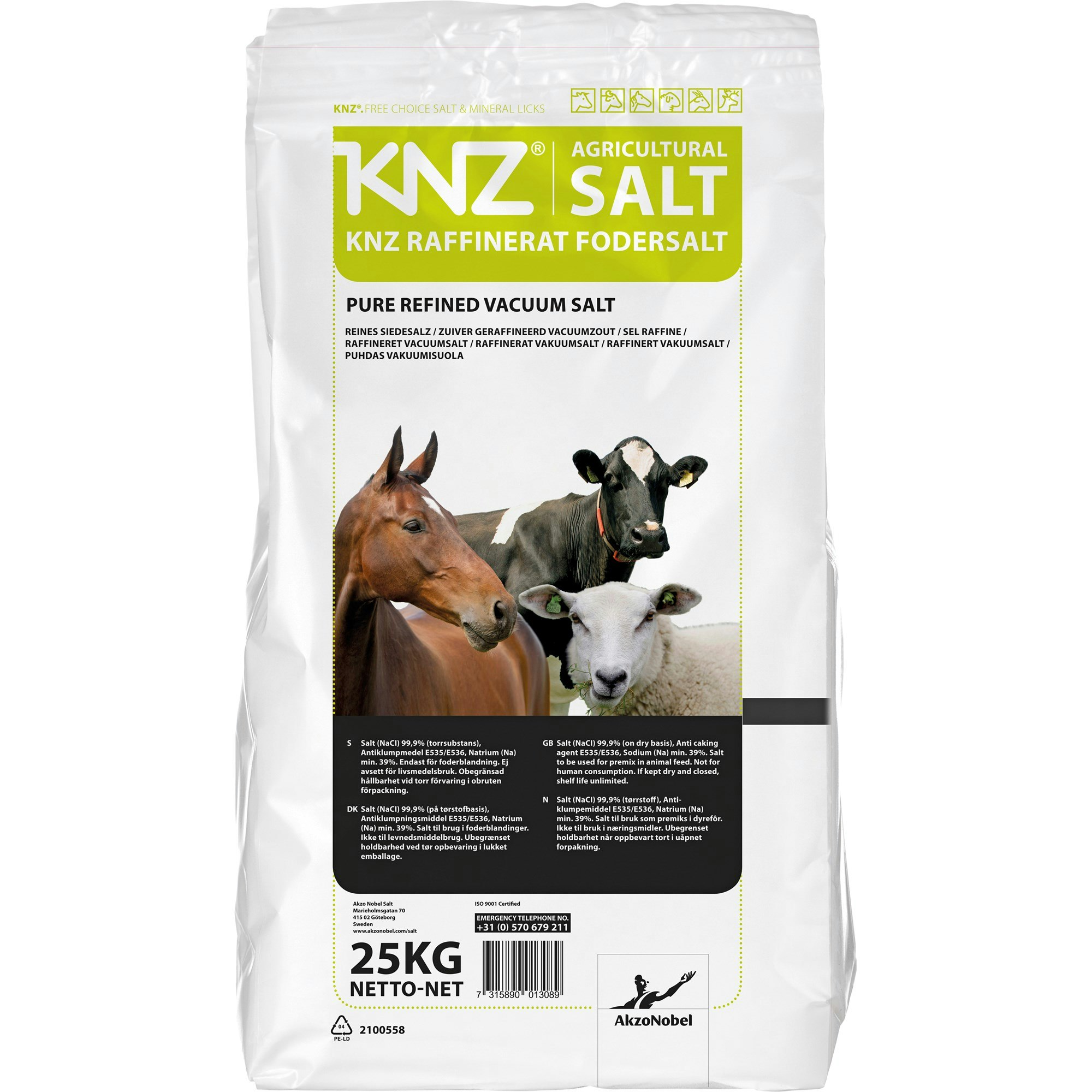 KNZ Fodersalt 25 kg