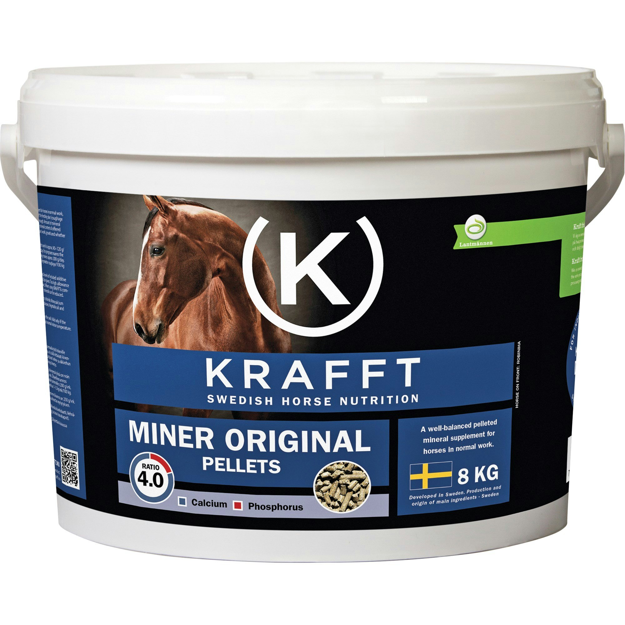 Krafft Miner Original pellets 8kg/20kg(Blå)