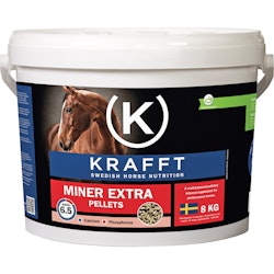 Krafft Miner Extra pellets 8 kg (Röd)