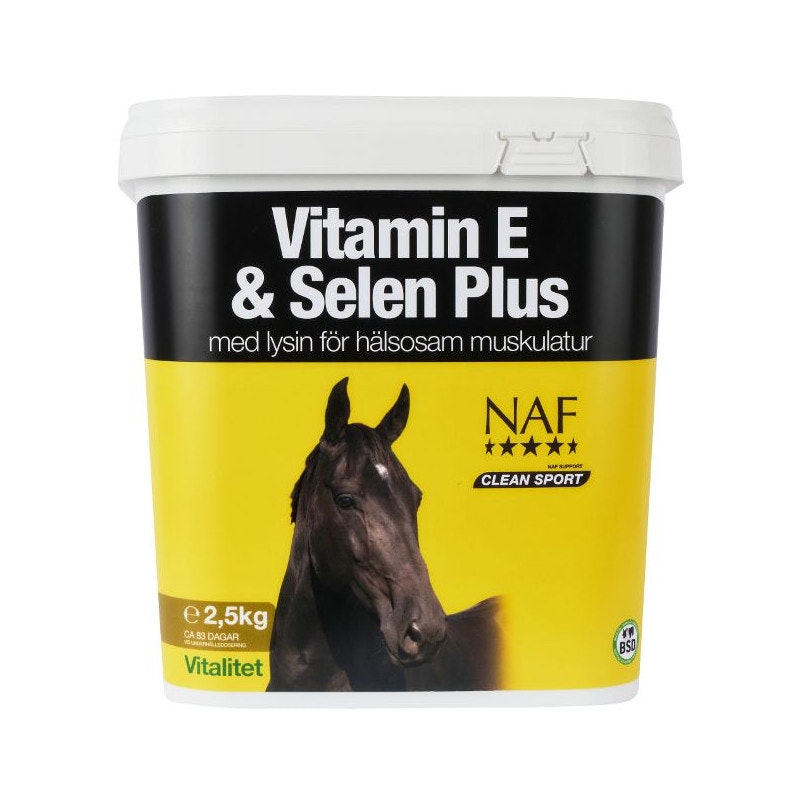 NAF VITAMIN E & SELEN PLUS 2,5 KG