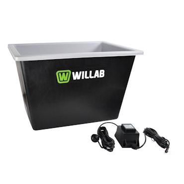 Värmebalja rektangulär 60L Willab