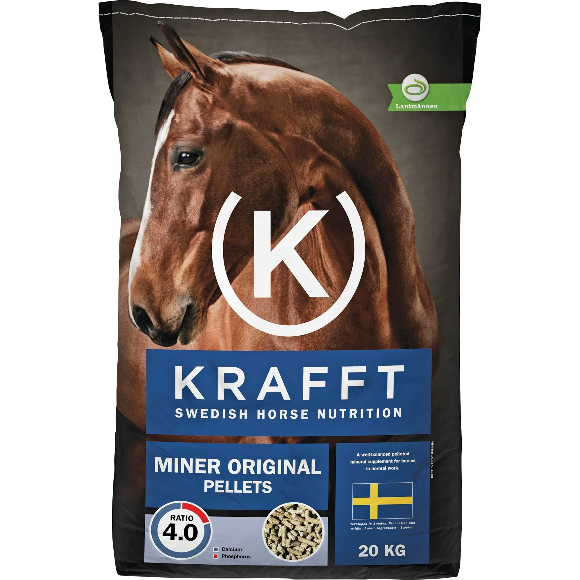 Krafft Miner Original pellets 8kg/20kg(Blå)