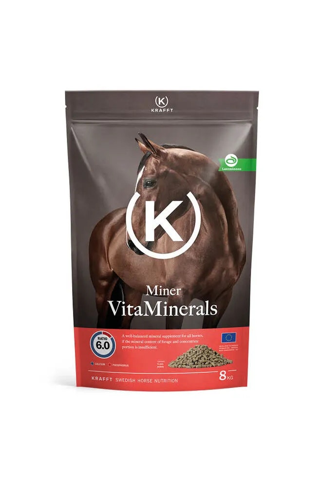 Krafft Miner Extra pellets 8 kg (Röd)