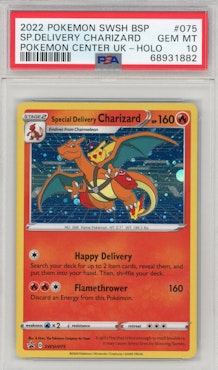 Special Delivery Charizard SWSH075 PSA 10