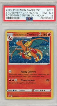 Special Delivery Charizard SWSH075 PSA 8