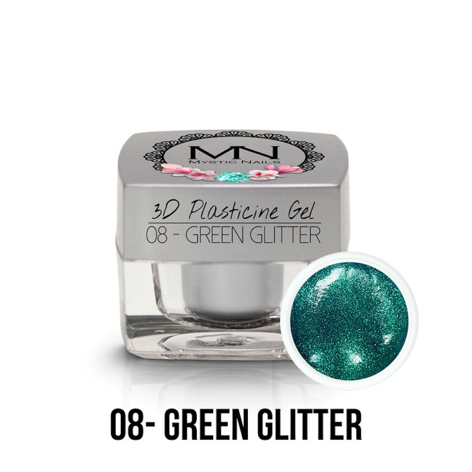 MN - 3D Plasticine Glitter Green