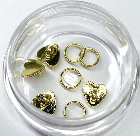 Metallsmycke - Guld Hjärta