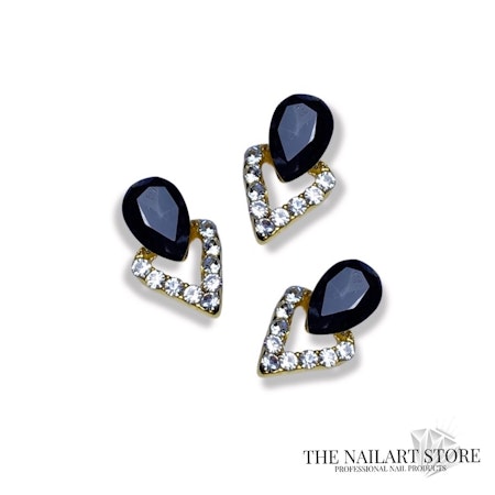 70% Diamond Drop Triangle - Black