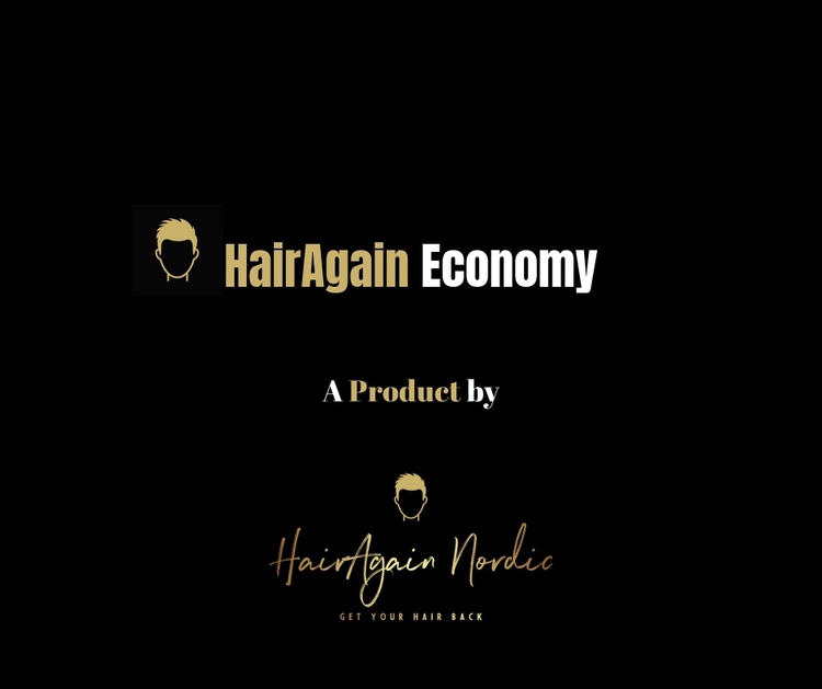 HairAgain Economy hårsystem, tupé, hårersättning.