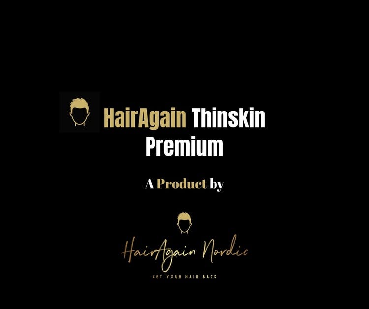 HairAgain Thinskin Premium hårsystem, hårersättning, tupé