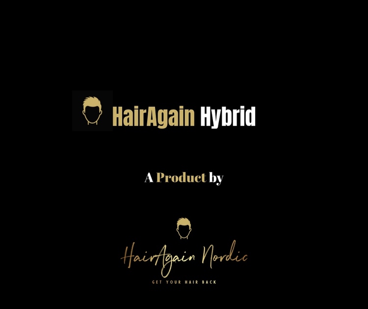 HairAgain Hybrid hårsystem, tupé, hårersättning.