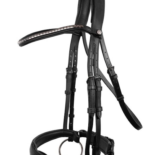 Montar Organiskt Träns Normandie Deluxe Organic Tanned Bridle - Svart