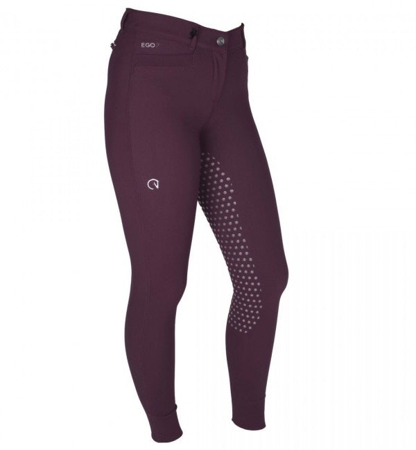 Ego7 Ridbyxor dressyr Supergrip Bordeaux