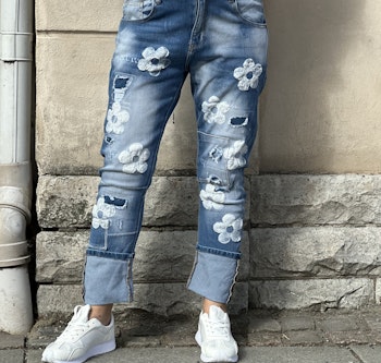 Stretch jeans FLOWER