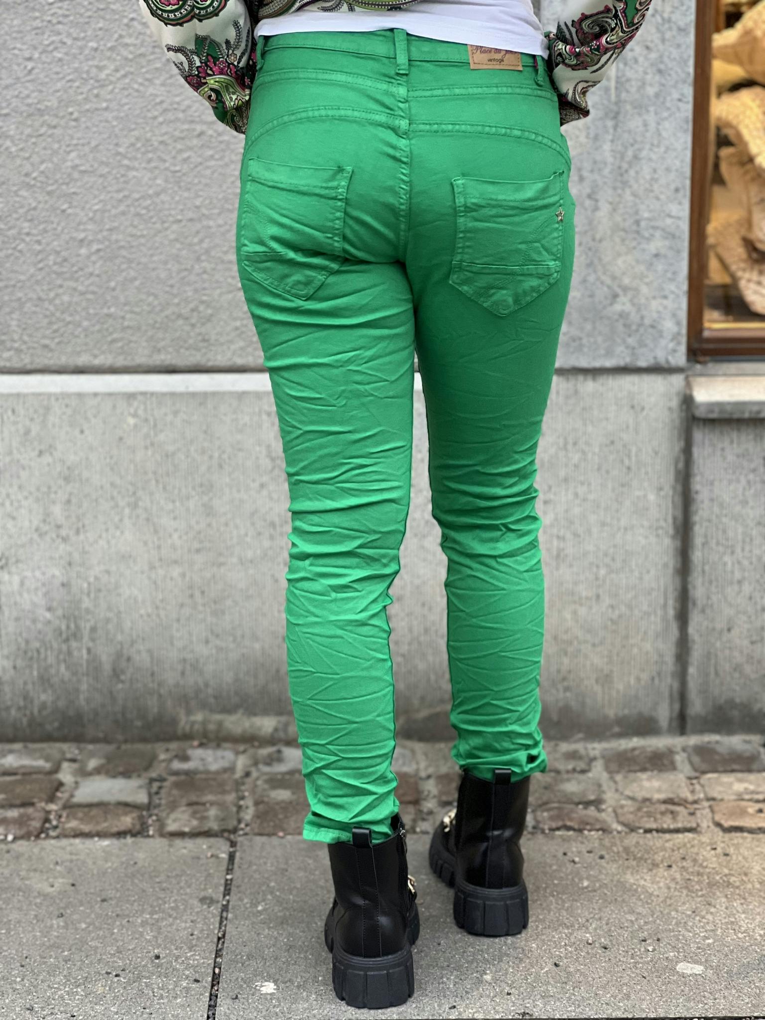 Place de jour jeans äpoelgröna - Boutique Lykka