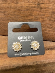 Örhängen Gemini Blomma diamant
