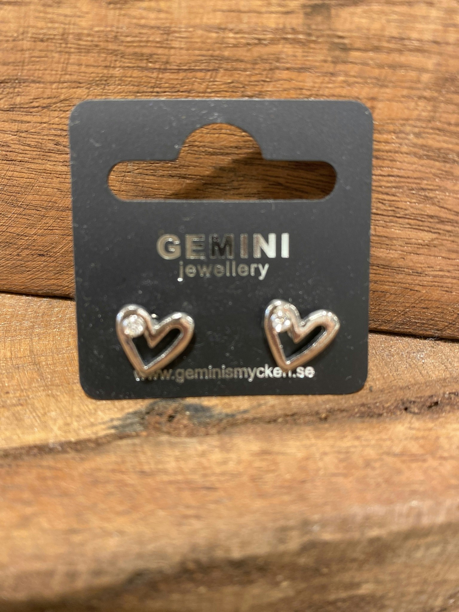 Örhängen Gemini Silver hjärta