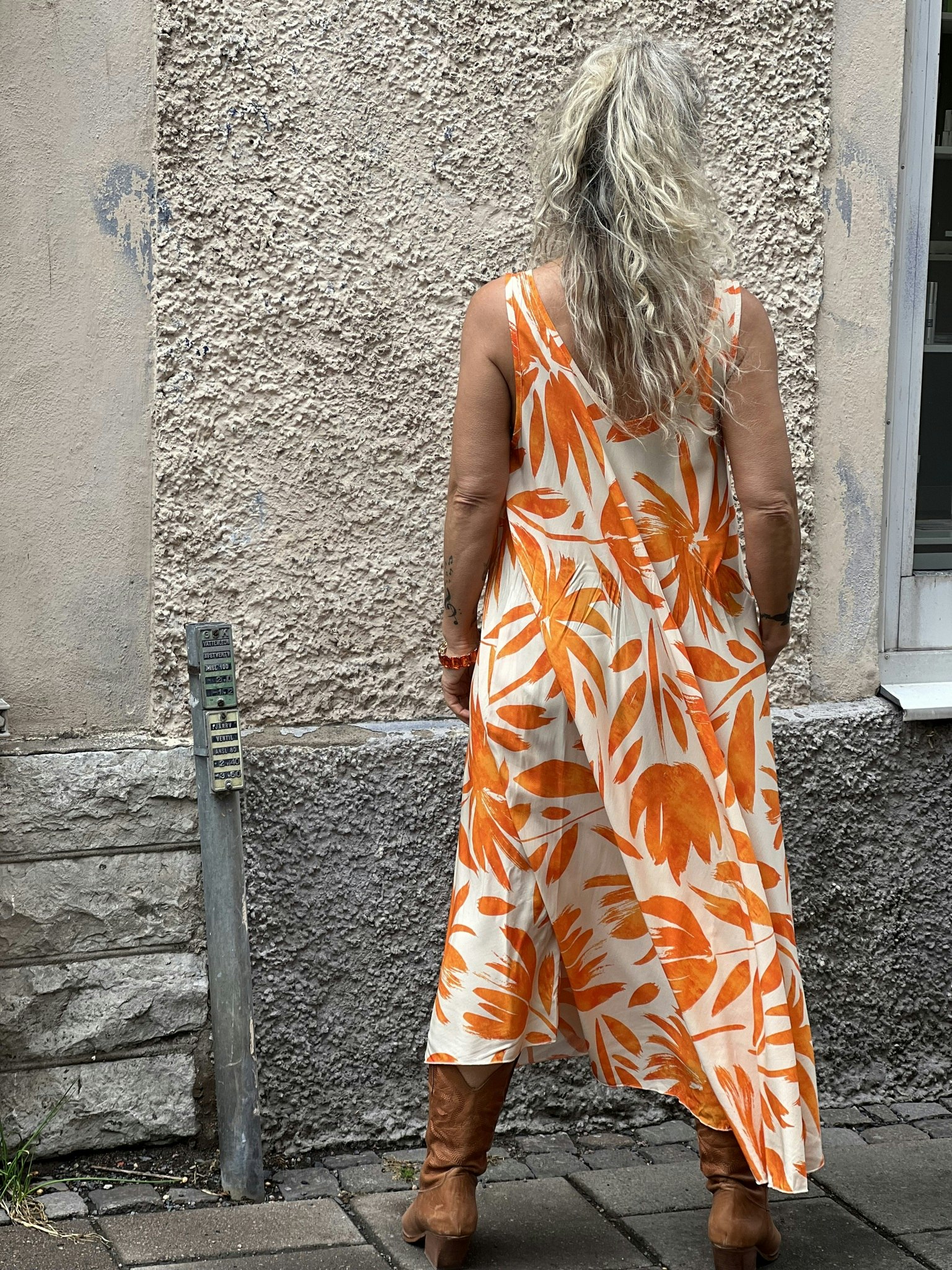 Klänning Leja orange