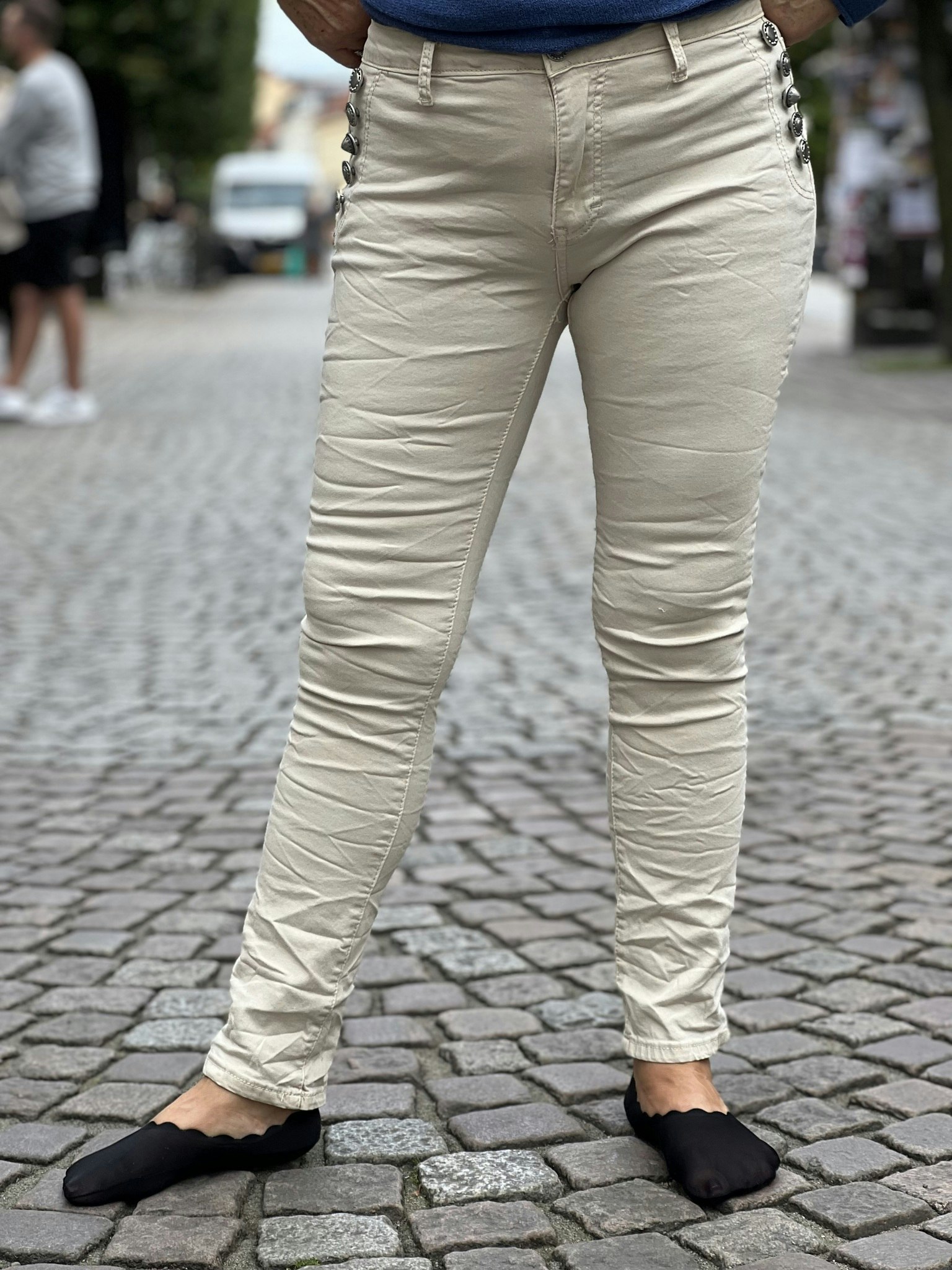 Jeans beige Karmen
