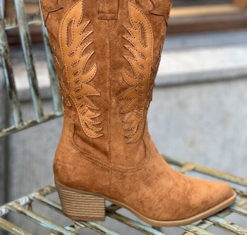 Western boots moccafeeling camelfärg