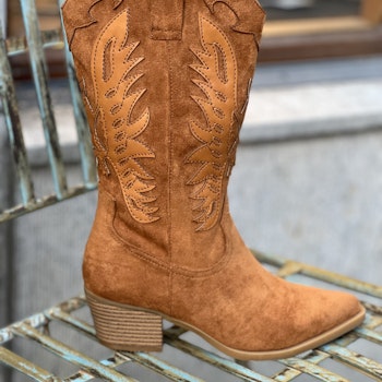 Western boots moccafeeling camelfärg