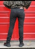 Svarta jeans m bling knappar upp till 4xl