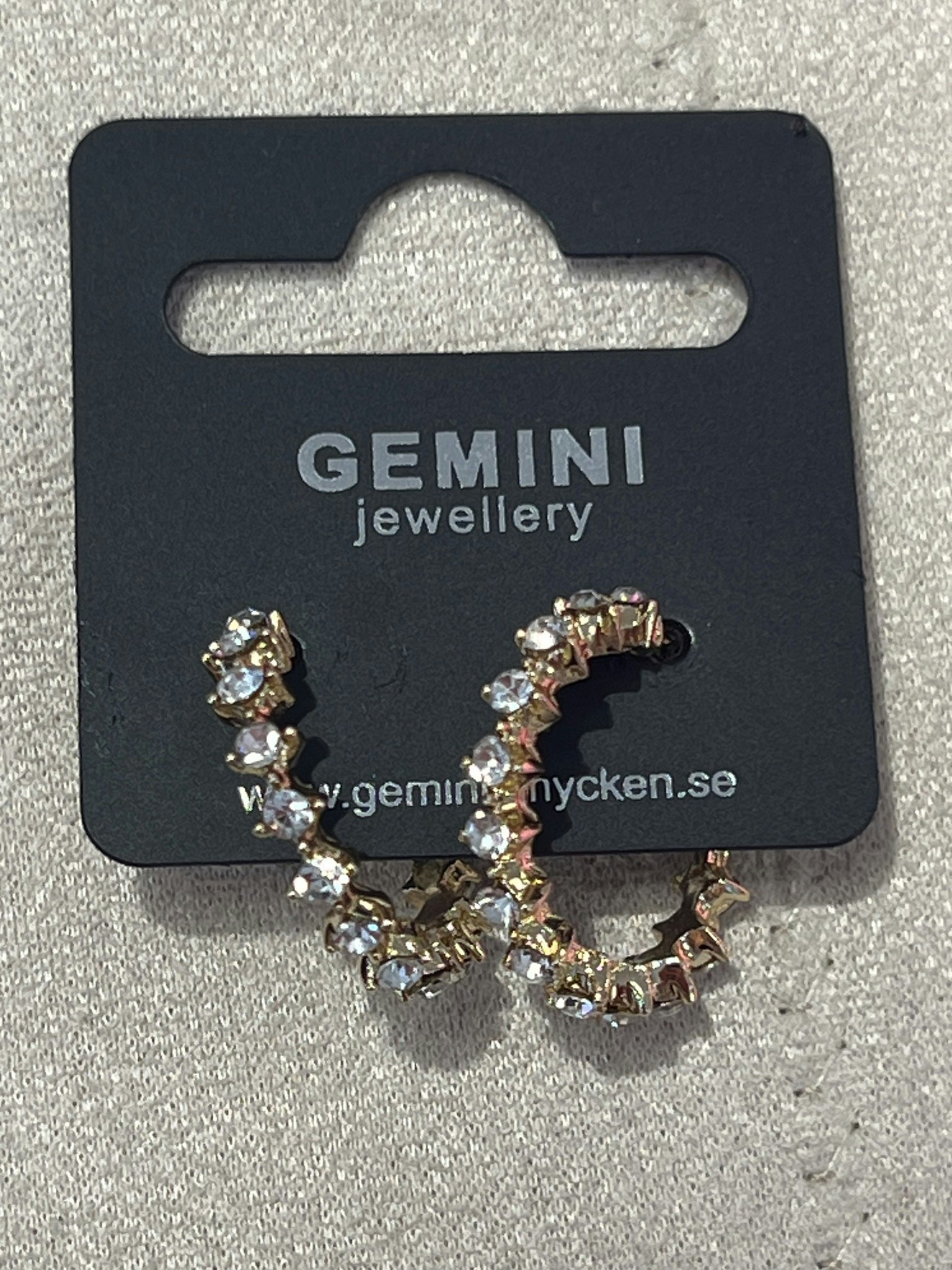 Örhängen Gemini guldringar diamant