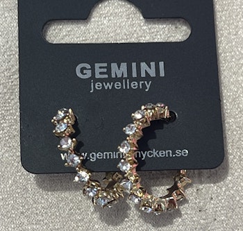 Örhängen Gemini guldringar diamant