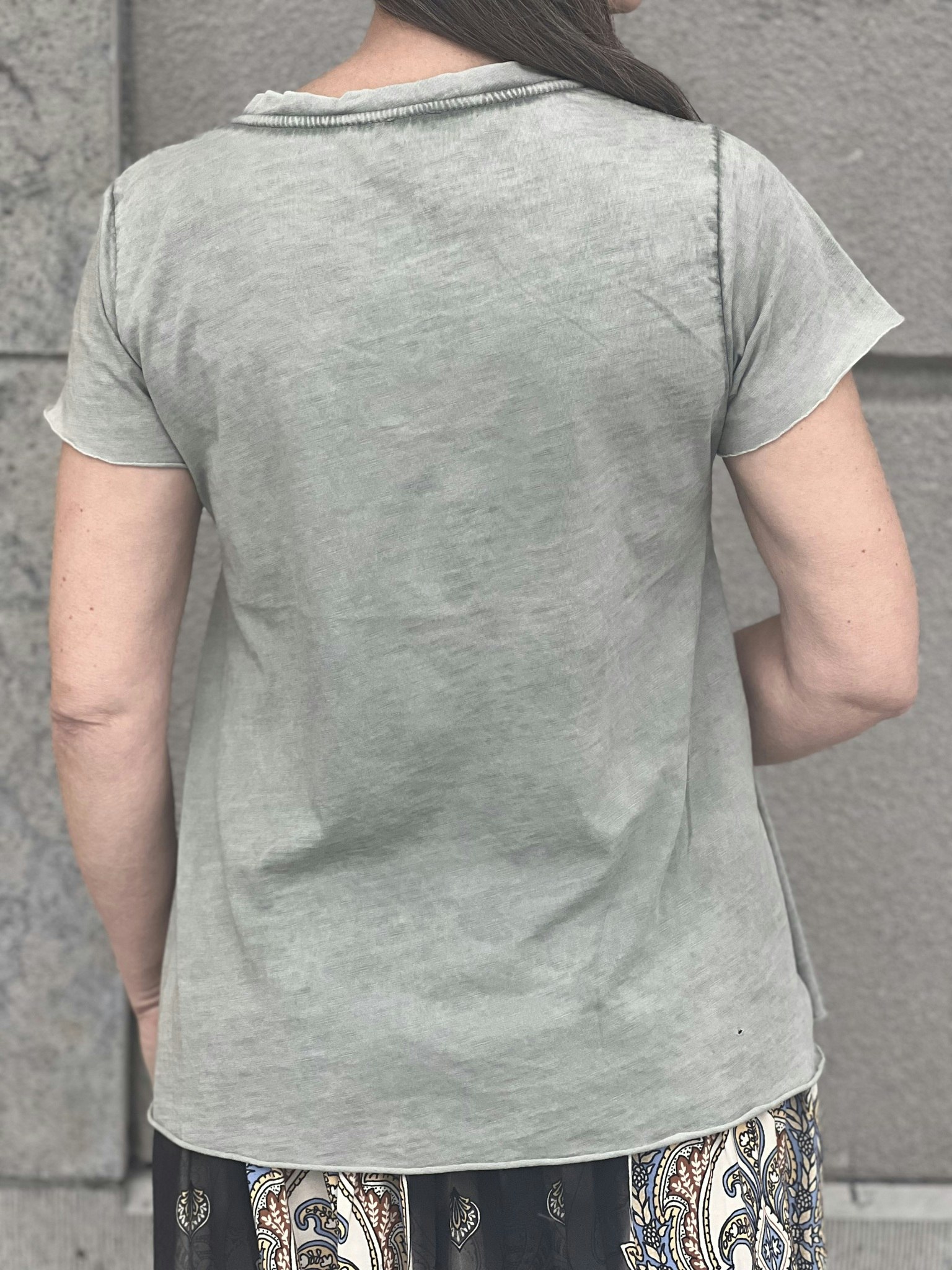 T-shirt salviagrön stajl