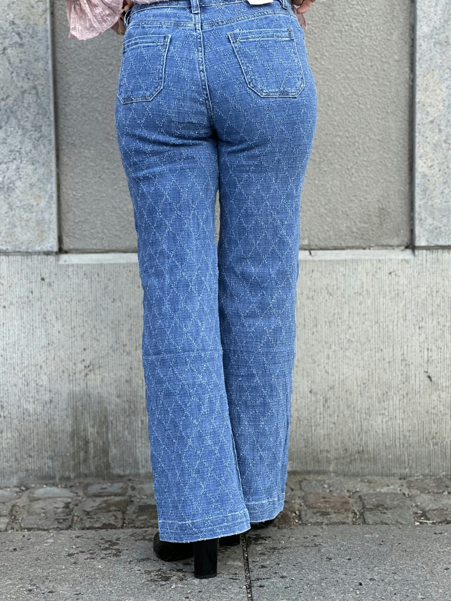 Jeans FLORA mönstrade
