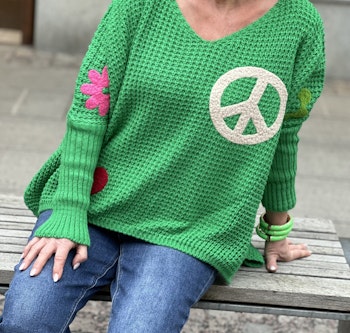 Grön tröja PEACE
