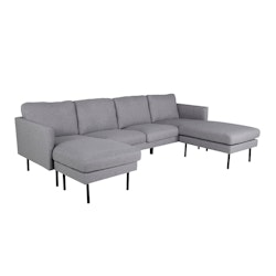 Venture Design U-soffa Zoom Grå