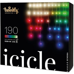 Twinkly Ljusslinga Icicle 190 RGB+W LED Gen.II Special E