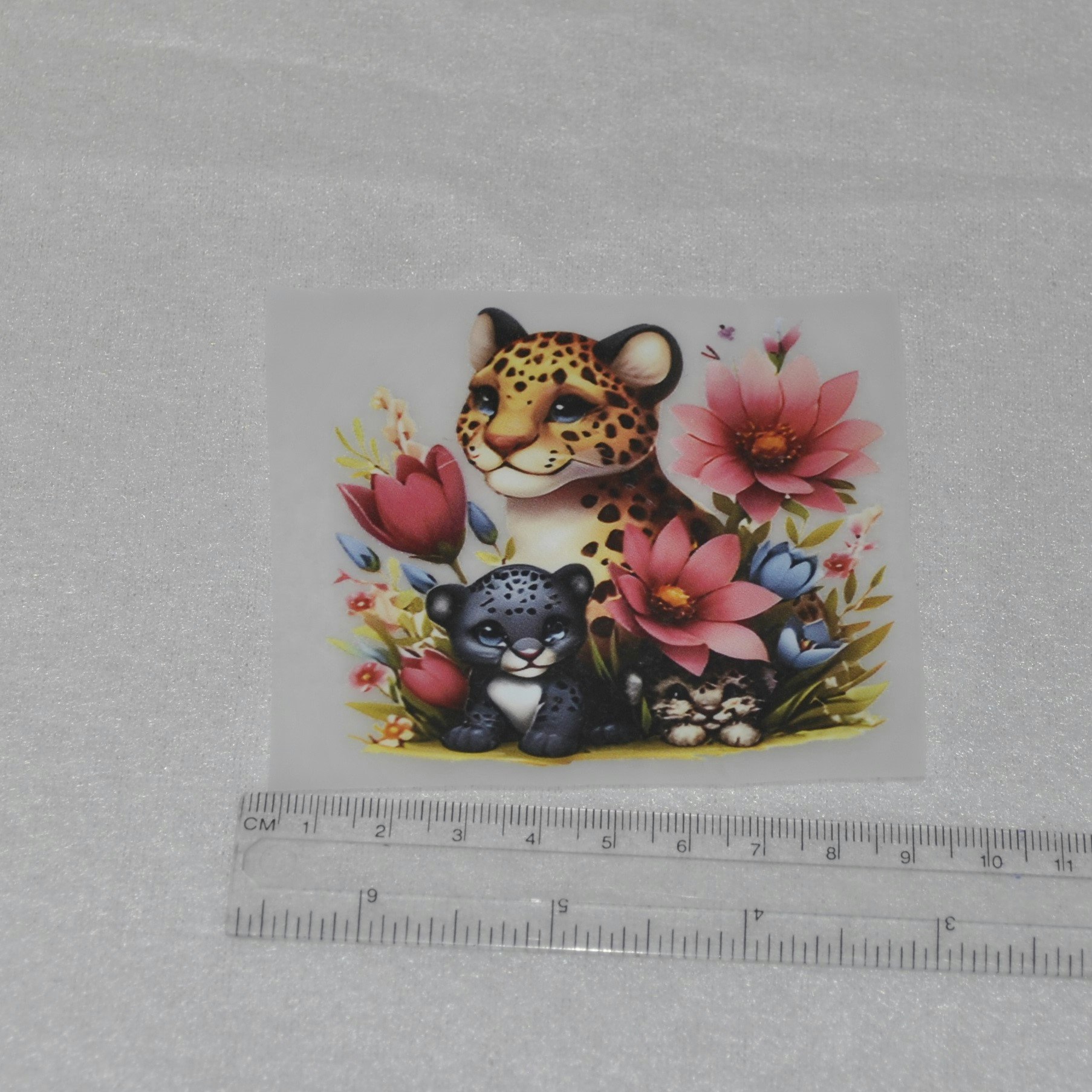 Vinyltryck vilda djur ca 8 x 8 cm