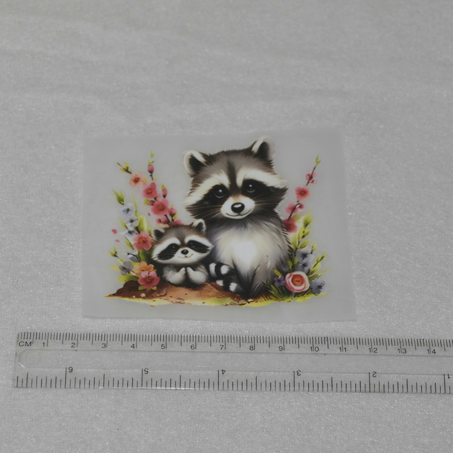 Vinyltryck vilda djur ca 8 x 8 cm