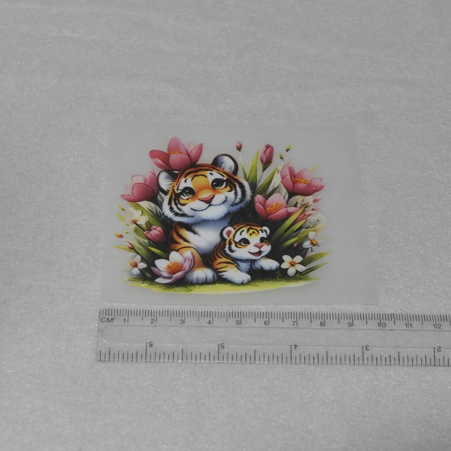 Vinyltryck vilda djur ca 8 x 8 cm