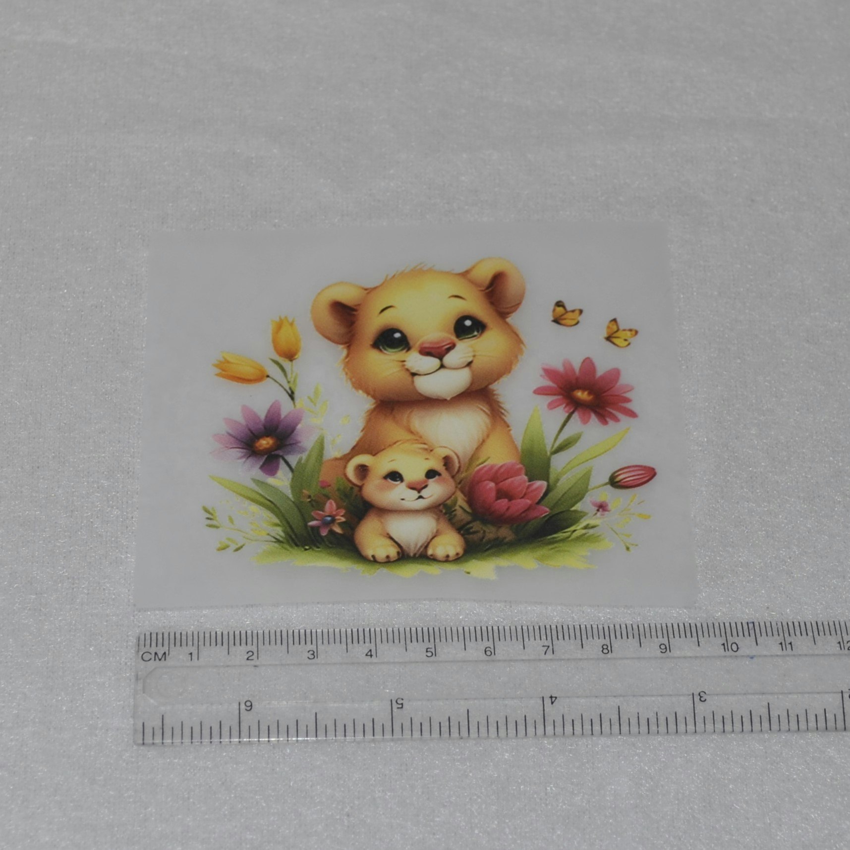 Vinyltryck vilda djur ca 8 x 8 cm