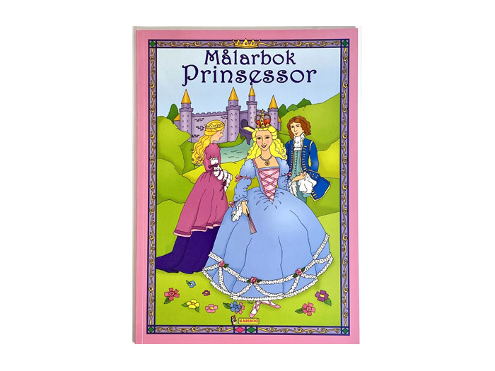 Fina prinsessor att måla i denna målarbok. 32 sidor. A4-format.