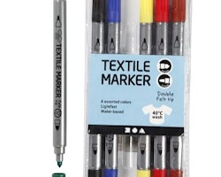 Textilpennor 6-p standardfärger