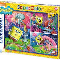 Clementoni Spongebob 3x48 bitar