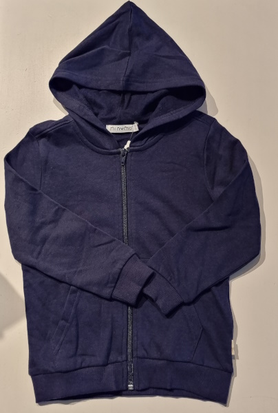 Minymo hoodie marinblå
