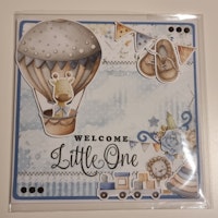 Handgjort unikt kort Welcome little one