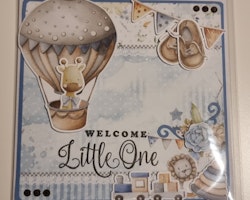 Handgjort unikt kort Welcome little one
