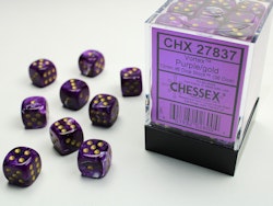 Vortex 12mm d6 Purple/gold Dice Block™ (36 dice)