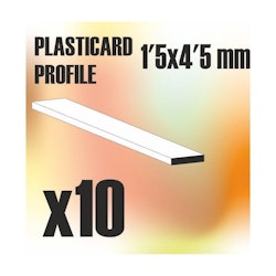 ABS Plasticard - Profile PLAIN 4.5 mm