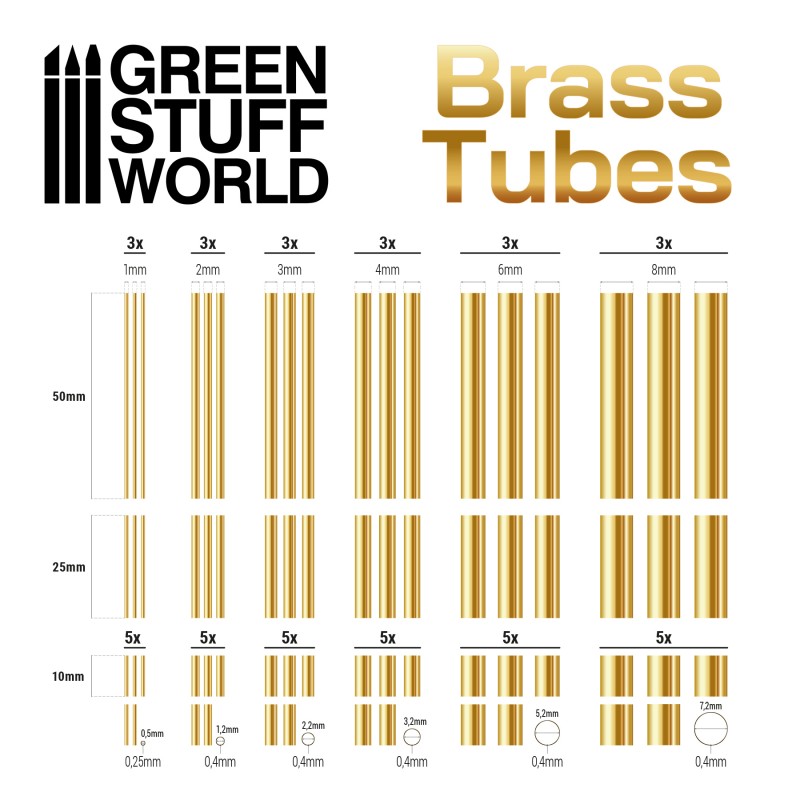Brass Tubes Assortment