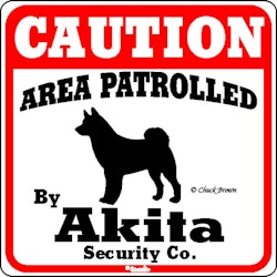 Kopia Skylt, Caution – Akita
