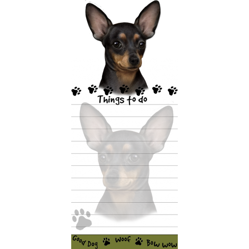 Block med magnet – Chihuahua, svart