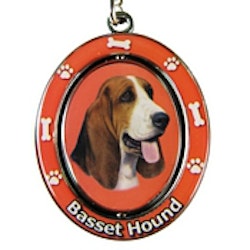 Nyckelring, spinning – Basset hound