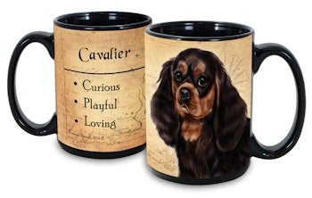 Mugg, My faithful friends – Cavalier king charles spaniel, black & tan